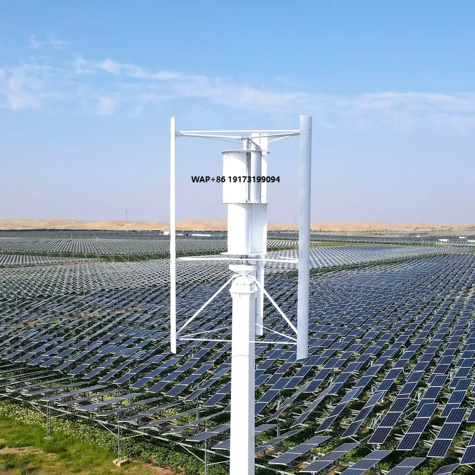 Wind Turbine Generator - ชุดผลิตไฟฟ้าครบวงจร 100 กิโลวัตต์ ระบบผลิตพลังงานไฮบริด ผู้ผลิตกังหันลมแกนตั้ง