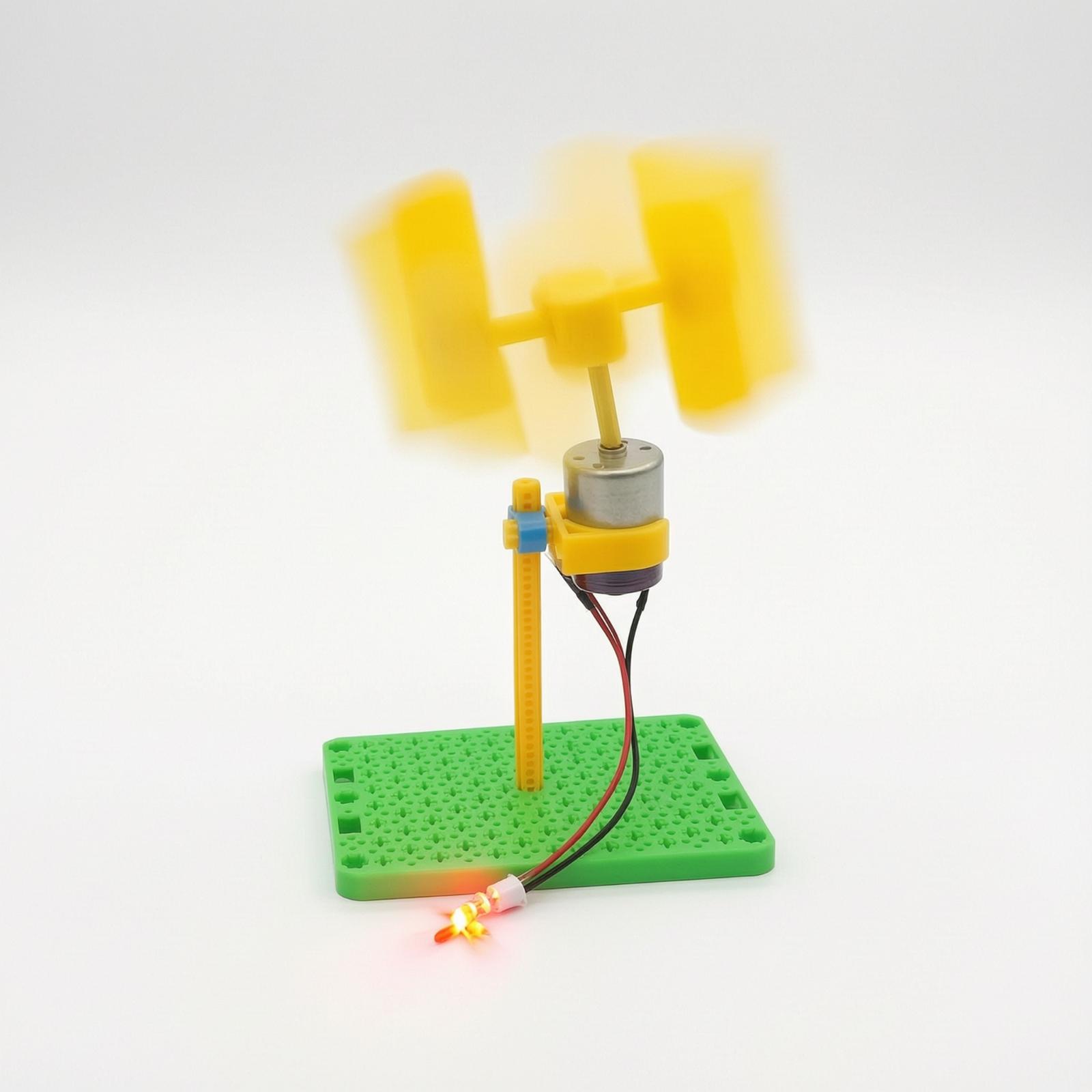 Wind Turbine Generator - ชุดเครื่องกำเนิดไฟฟ้าพลังงานลมแบบแกนตั้งขนาดเล็ก DIY สำหรับการเรียนรู้และใช้งานในห้องเรียนหรือเป็นงานอดิเรก