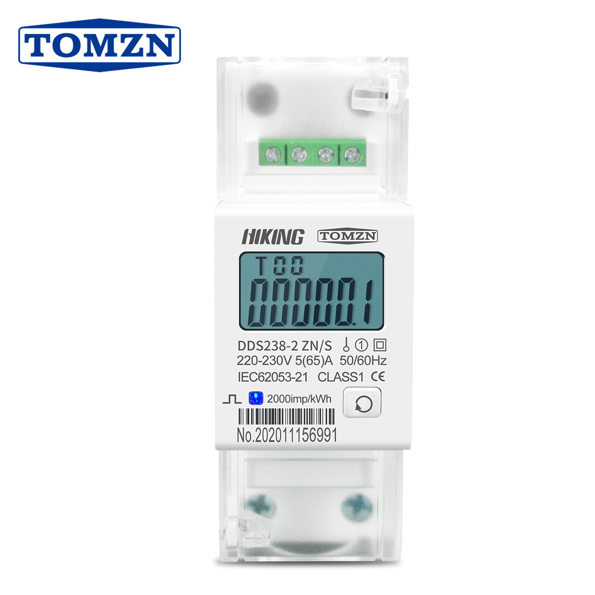 Energy Meter Bidirectional - 5(65)A 220V 230V 50HZ 60HZ เครื่องวัดแรงดันและกระแสไฟฟ้า