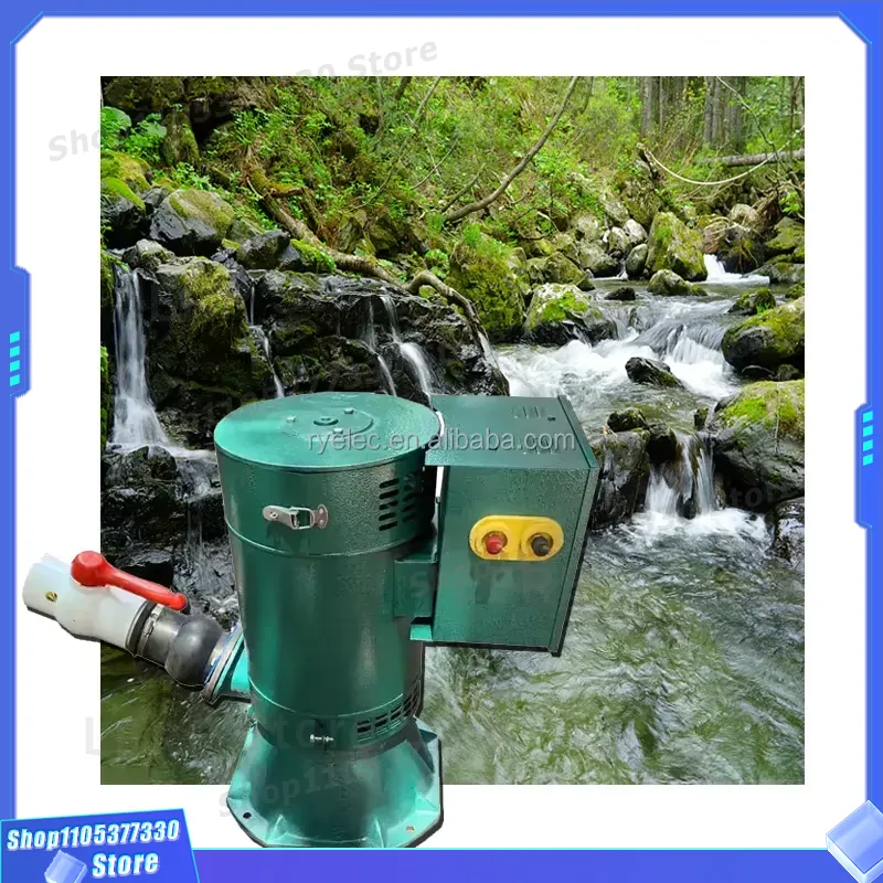 Renewable Energy Hydropower - เครื่องกำเนิดไฟฟ้าพลังน้ำขนาดเล็ก 800 วัตต์ แบบพกพา สำหรับระบบไฟฟ้าพลังน้ำสำหรับบ้านพักอาศัยแบบออฟกริด อุปกรณ์พลังงานทดแทนแบบแรงดันต่ำ
