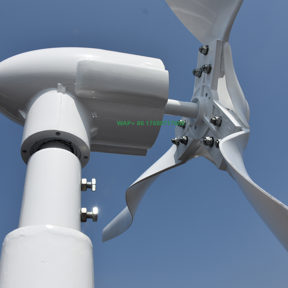 Wind Turbine Generator - ระบบผลิตไฟฟ้าพลังงานลมแบบแกนนอน 48V 3000W 5000W สำหรับใช้ในบ้าน ผลิตโดย