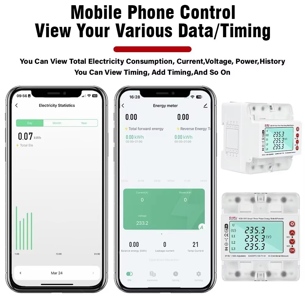 มิเตอร์วัดพลังงานไฟฟ้าอัจฉริยะ - Energy Meter Bidirectional บทวิจารณ์และราคา