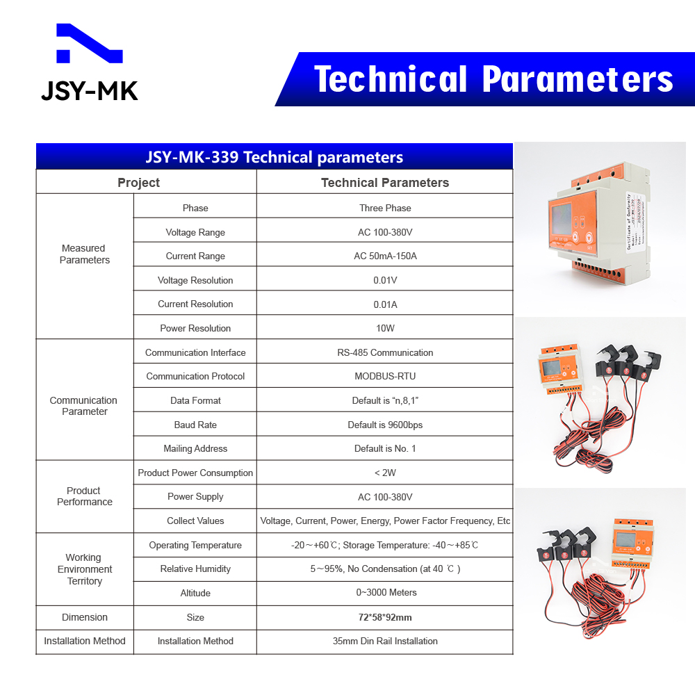 เครื่องวัดพลังงานอัจฉริยะ JSY- - Energy Meter Bidirectional บทวิจารณ์และราคา
