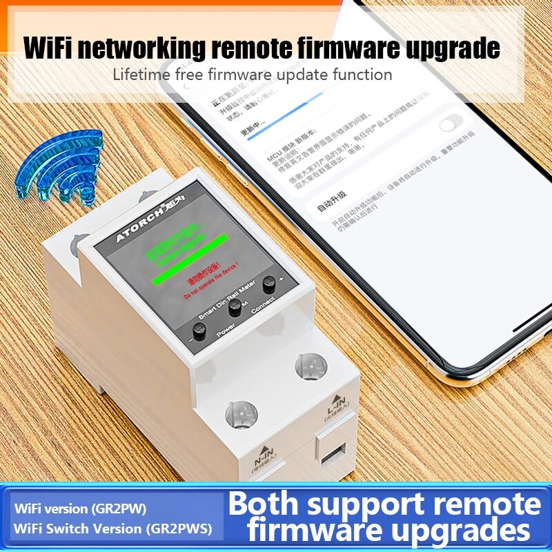 100A Tuya WiFi Din Rail Power  - Energy Meter Bidirectional บทวิจารณ์และราคา