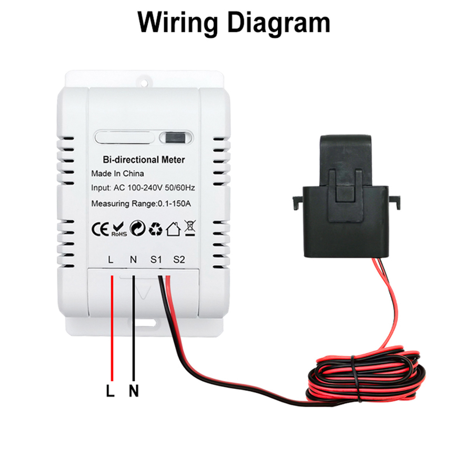 เครื่องวัดพลังงานไฟฟ้าเฟสเดียว - Energy Meter Bidirectional บทวิจารณ์และราคา