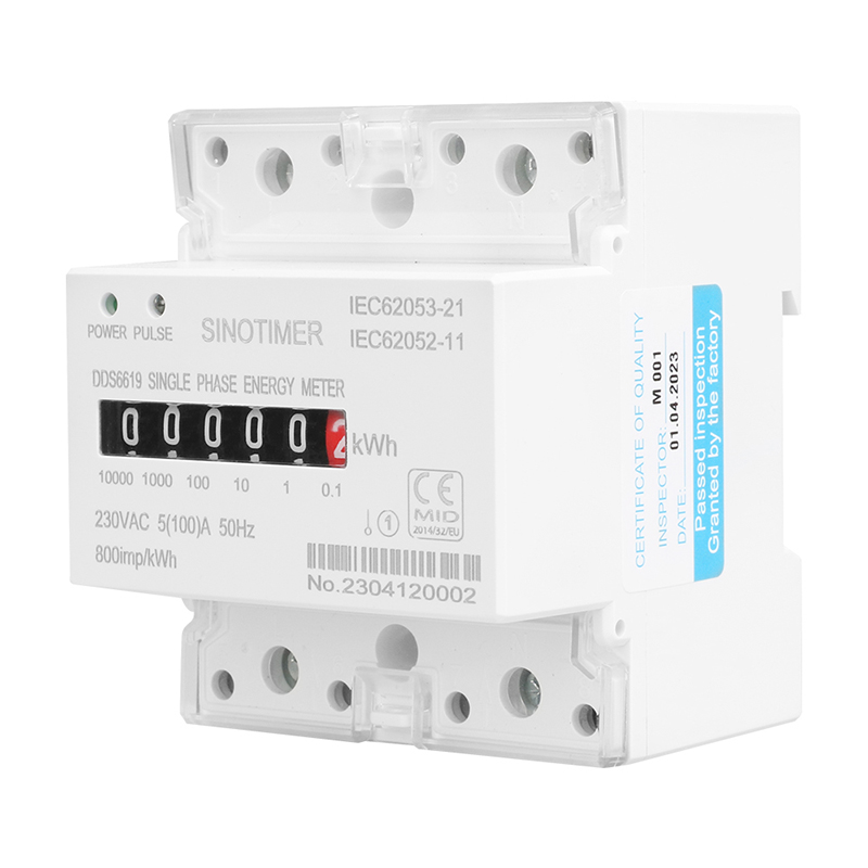 Din Rail Single Phase อิเล็กทร - Energy Meter Bidirectional บทวิจารณ์และราคา