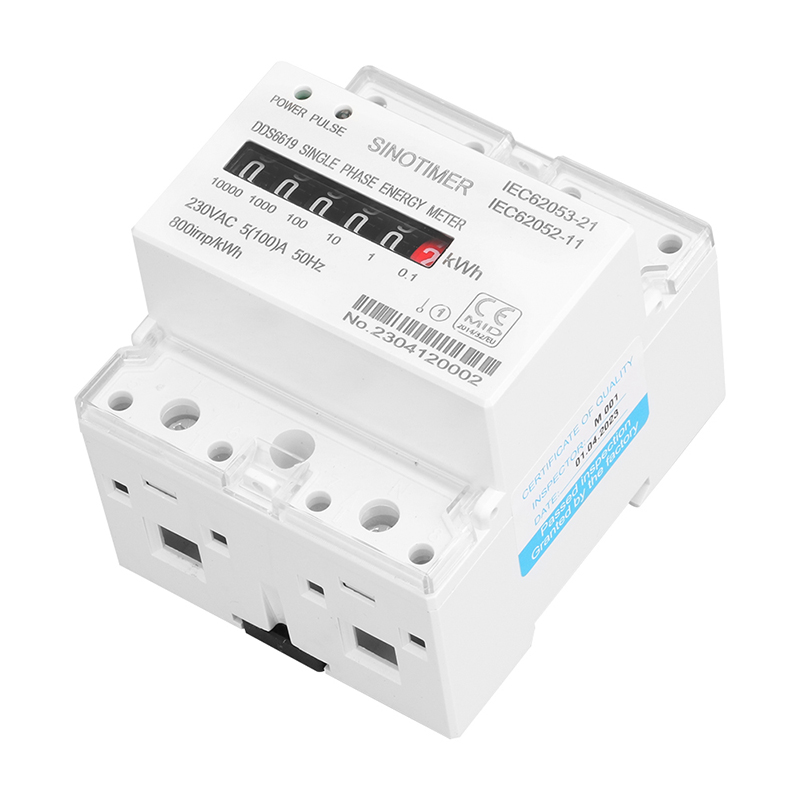 Din Rail Single Phase อิเล็กทร - Energy Meter Bidirectional บทวิจารณ์และราคา