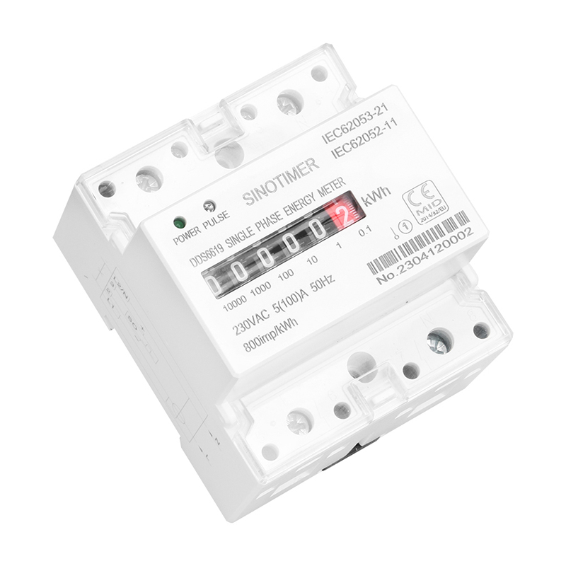 Din Rail Single Phase อิเล็กทร - Energy Meter Bidirectional บทวิจารณ์และราคา