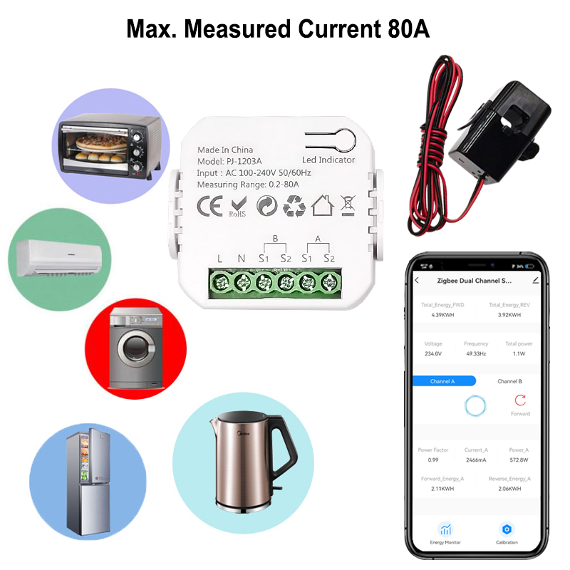 สมาร์ทมิเตอร์วัดพลังงาน ZigBee - Energy Meter Bidirectional บทวิจารณ์และราคา